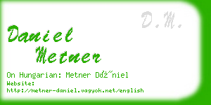 daniel metner business card